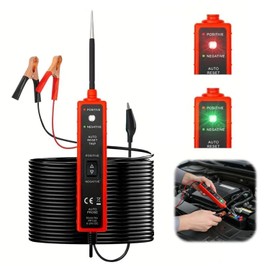 Probador de Circuito Eléctrico Automotriz EM285, 6-24V DC con Protección contra Cortocircitos, Cable de 5m, Probador de Corrente para Diagnóstico de Fallas en Sistema Eléctrico del Coche