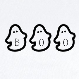 CafePress Boo Infant Bodysuit Cute Infant Bodysuit Baby Romper Cloud White