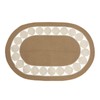 Lazy H Corner Washable Braided Bathroom Rugs | Kitchen Oval