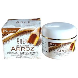 Crema Humectante Orgánica de Arroz, Iluminadora y Anti-Acné, 75g