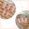 24PCS Short False Nails French Tip - Square Press on