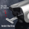 Stainless Steel Drill Free Triple Wall Mount Soap Dispenser Set