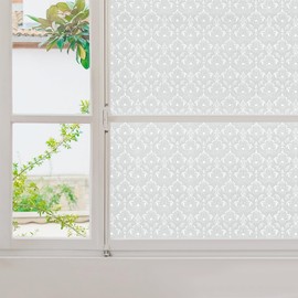 ANT Decorative Window Cling, Window Film Roll for Privacy, Decorative Window Film for Window Decorations, All-Weather & Fade-Proof, Indoor Outdoor Use (Baroque, 31inch x 15ft)