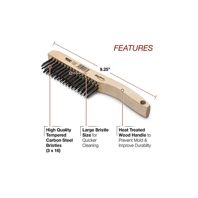Lincoln Electric K3185-1 Carbon Steel Wire Brush, 4 x 16