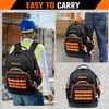 96-Pocket Hvac Tool Backpack Heavy Duty, Large Tool Bag Backpack