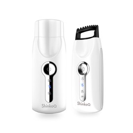 ShinkoQ Hot Eyelash Curler, Eyelash Curler, Hot Eyelash Curler, No Clip Type, Slim, Compact, Compatible with Eyelash Extension, 3 Temperature Settings, 10 Second Rapid Preheating, Automatic Power Off, USB Type-C Rechargeable, Damage-Resistant, Lightweight, Portable, Travel, Easy, Beginner, Japanese Instruction Manual Included (White)