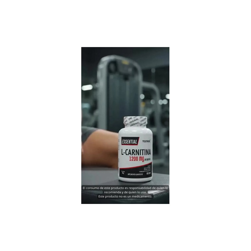 Carnitina Essential 1200mg Alta Concentración Sabor Apoyo Uso Deportivo Eficiente