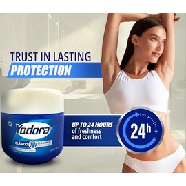 YAHVE Desodorante Yodora Clsico mxima proteccin. 2.11oz Desodorante Yodora Mxima Proteccin 60gr Despensa Colombiana                                   