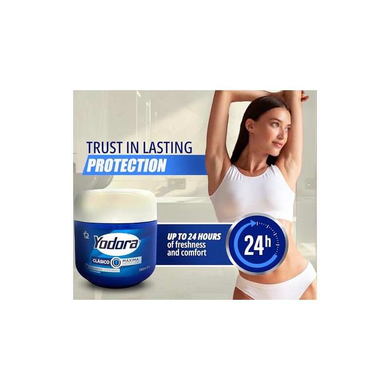 YAHVE Desodorante Yodora Clsico mxima proteccin. 2.11oz Desodorante Yodora Mxima