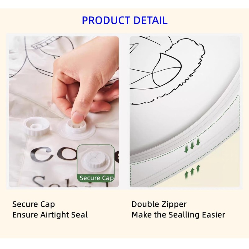 Hanging Space Bags Vacuum Storage Bags for Clothes, Dress, Winter