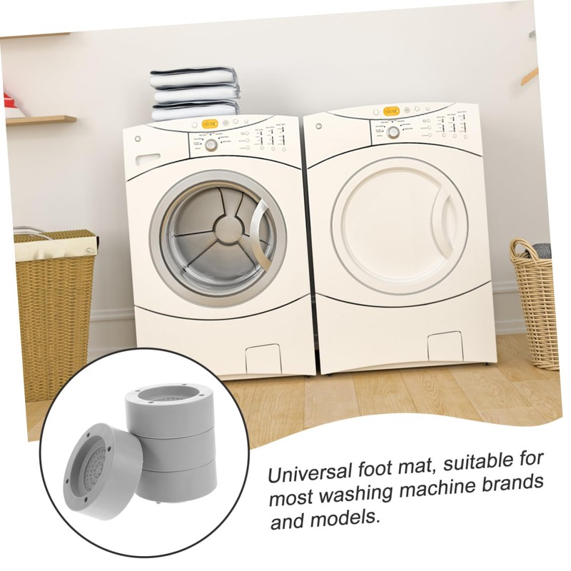 jojofuny 4pcs Washing Machine and Dryer Stabilizer Feet Adjustable Anti-