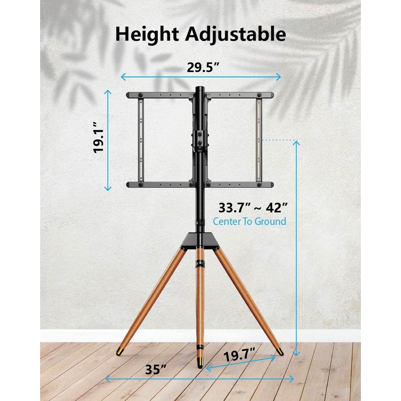 Ergounion Tripod TV Stand for 32-75 Inch Screen up to
