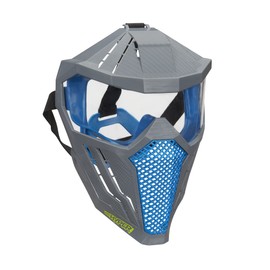 NERF Hyper Face-Mask - Breathable Design, Adjustable Head Strap - Blue Team Color - Gear Up Hyper Battles - for Teens,-Adults