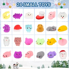 Advent Calendar 2024, Toys Advent Calendar Christmas 24 Days Countdown Calendar, Surprises Decoration Gift Box Christmas Party Kid Favor for Boys Girls