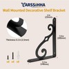 Yarssihha 8 Inch Decorative Shelf Brackets, 4 Pack Wall Mounted