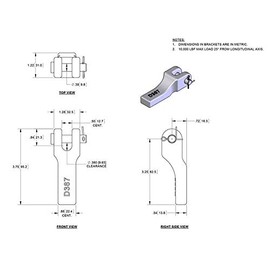 RIGID HITCH INCORPORATED Weld-on 5/16" Safety Chain Retainer (SP-D387) - Single