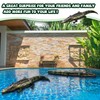 Liliful 2 Pcs 49 Inch Inflatable Alligator Pool Float Floating