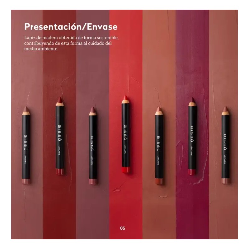 Kit Set 7 Piezas Lapiz Labial Bissú 7 Piezas