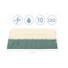 Topyond Bonsai Tool Roll, 10 Pockets Waterproof Canvas Bonsai Tool