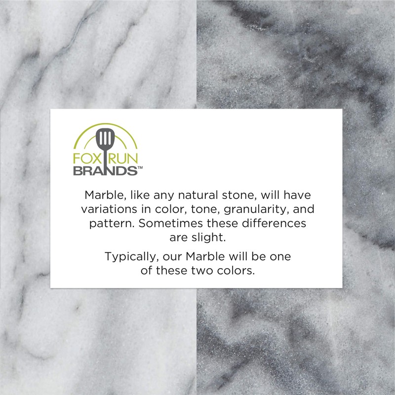 Fox Run 3829 Marble Pastry Board White, 16 x 20