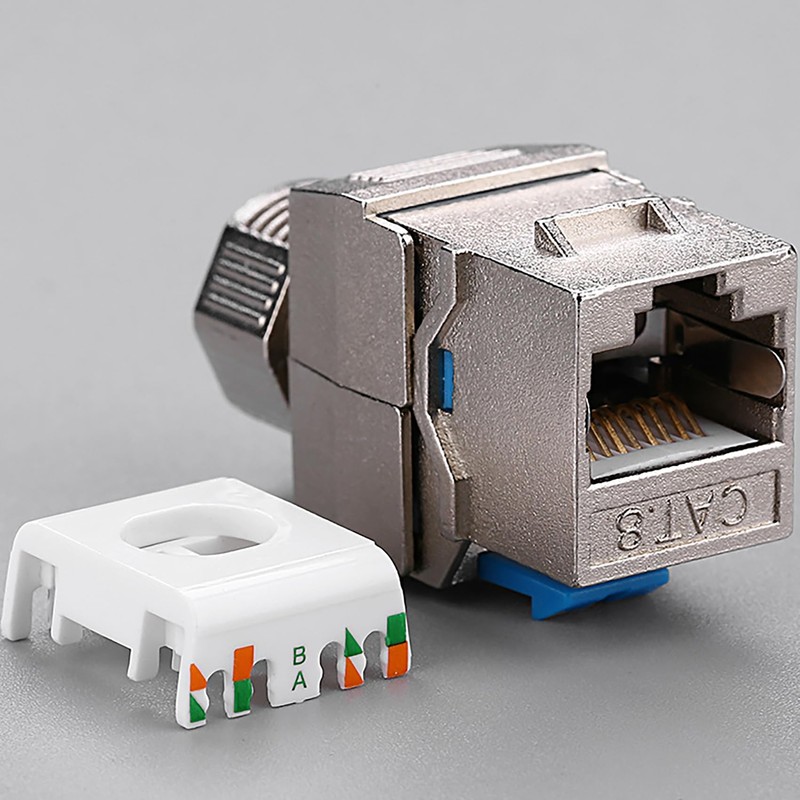 Tunghey CAT8 RJ45 Keystone Shielded Coupler - Ethernet Female to