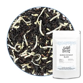 Simple Loose Leaf - Simple Coconut Black - Premium Loose Leaf Black Tea - High Caffeine - Sweet and Rich - USA Hand Packaged (1 Ounce)
