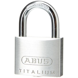 ABUS Vorhängeschloss Titalium 64TI/40 - Kellerschloss mit Schlosskörper aus Spezial-Aluminium - gehärteter Stahlbügel - ABUS-Sicherheitslevel 5