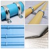 sourcing map 50mm(2") Rigid Pipe Strap, 2 Holes 304 Stainless
