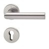 HOPPE Amsterdam Door Handle (Rosette) Matt Stainless Steel for Interior