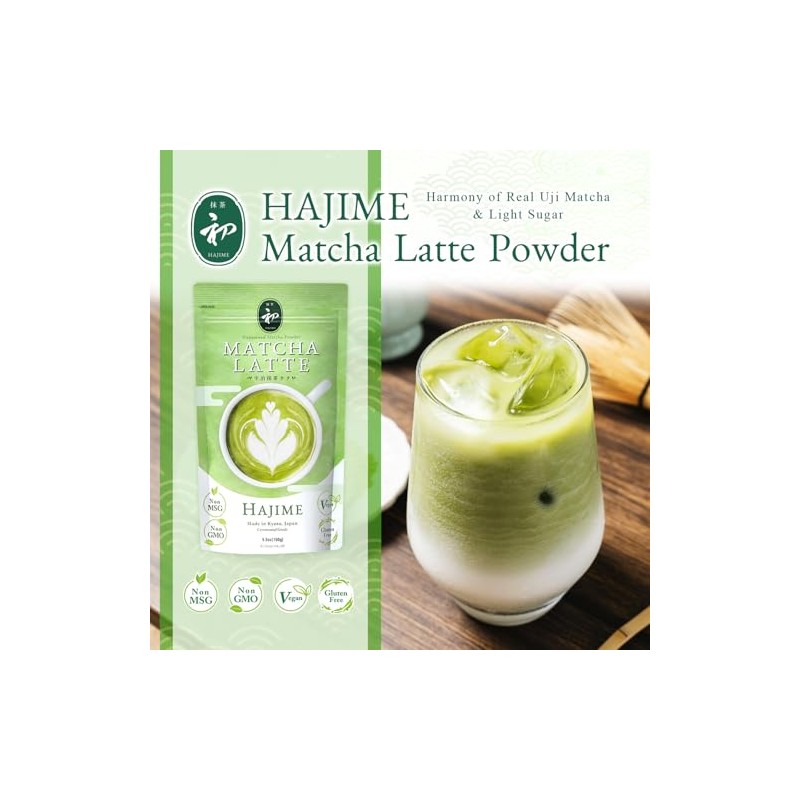 Hajime Sweetened Matcha Latte Powder - Japanese Green Tea