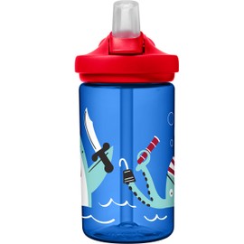 Eddy+ Kids BPA-Free Water Bottle with Straw, 14oz, Octo Pirate