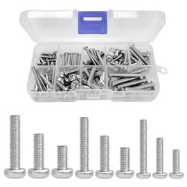 Pack of 115 Panhead Screws Torx (ISR), M3/M4/M5 Anti-Theft Screw, ISO 7380 Stainless Steel A2 Rounded Head Screw with Hexalobular Socket, 304 Stainless Steel Flat Head Screw, Security Screw