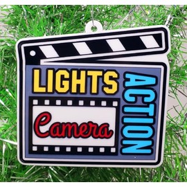 Generic Cinema Acting Drama Action Clipboard Ornament ... Lights Camera Action
