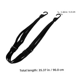 ULTECHNOVO 2pcs High Elastic Bungee Tie Down Straps with Dual Hooks for Motorcycle Luggage and Helmet Securing Lightweight Portable Quick Fastening