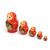 Semyonov Matryoshka 5 Piece Headband "Khokhroma" (RED) [Made in Russia]