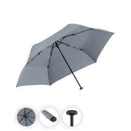 FARE Filigrain Only95 Ultralight Mini Pocket Umbrella - At Only 95 g, The Lightest Umbrella on the Market; Pack Size Only 20 cm, Perfect for Any Handbag, gray, Simple and elegant