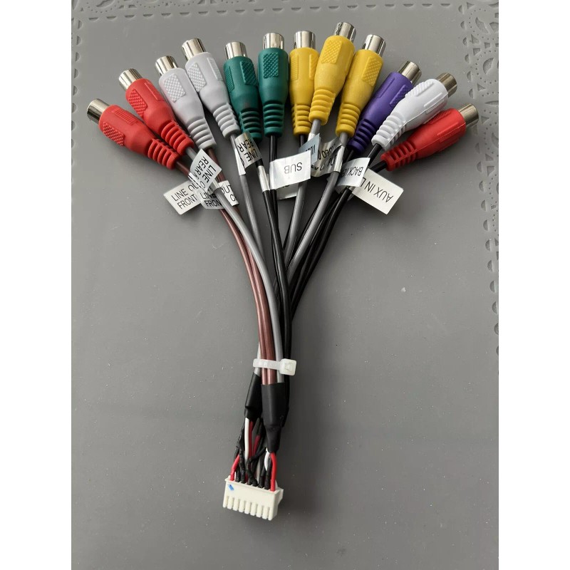 DUAL DV715B INPUT & OUTPUT AV RCA HARNESS New version