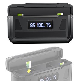 Palogreen Battery Charger 3-Channel for Go-Pro HERO12/HERO11/HERO10/HERO9 Enduro Battery Black,with Type-C Cord and TF Card Storage, Fully Compatible with Original GoPro Battery