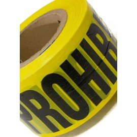 Cinta de Seguridad Señalización Delimitadora Delimitante Amarillo Rojo 3 Pulgadas Precaución Prohibido El Paso Peligro (Prohibido EL Paso)