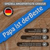 andSmile "Papa ist der Beste" Ruler with Engraving, Ruler Made