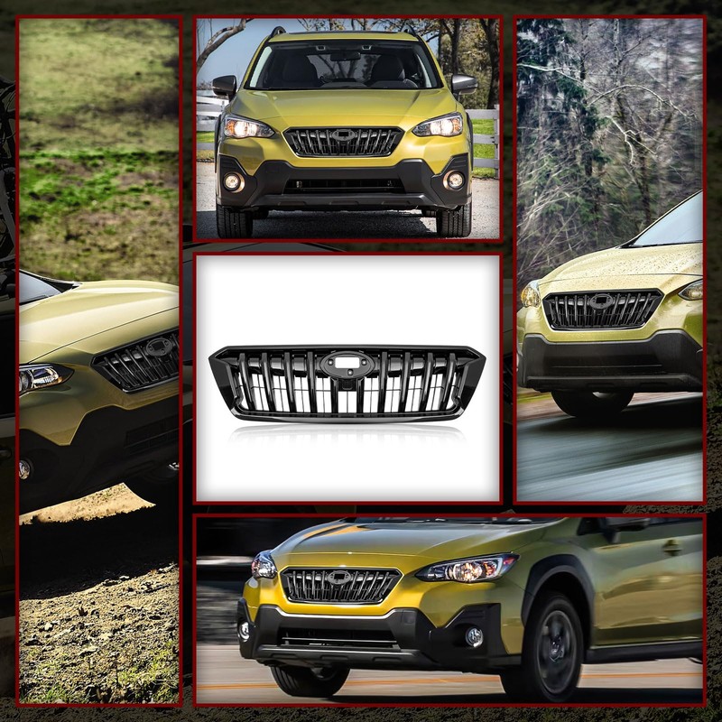 Front Bumper Grill Compatible with Subaru Crosstrek 2021 2022 2023