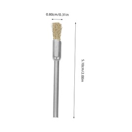 GLEAVI 15pcs Mini Metal Wire Wheel Brush for Electric Grinding Copper Wire Cleaning Tools for Rust Removal Polishing and Surface Preparation for Metal Surface Treatment