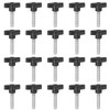 HARFINGTON 20pcs Wing Knobs M8 x 35mm Male Thread Plastic