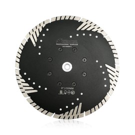 SHDIATOOL Diamond Cutting Disc 230 mm with Turbo Beveled Protective Teeth for Concrete Brick Tile Granite Marble Masonry
