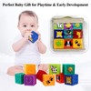 Kingtree Baby Blocks, 9PCS Soft Squeeze Building Blocks Stacking Toys