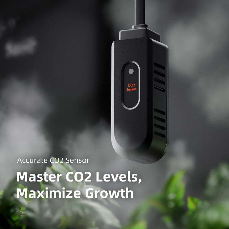 Spider Farmer GGS Sensor Pro Kits, 4-in-1 VPD/PPFD/Temp/Humid Sensor with