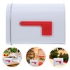 Zerodeko Small Metal Mailbox Tinplate Mailbox for Boys and Girls