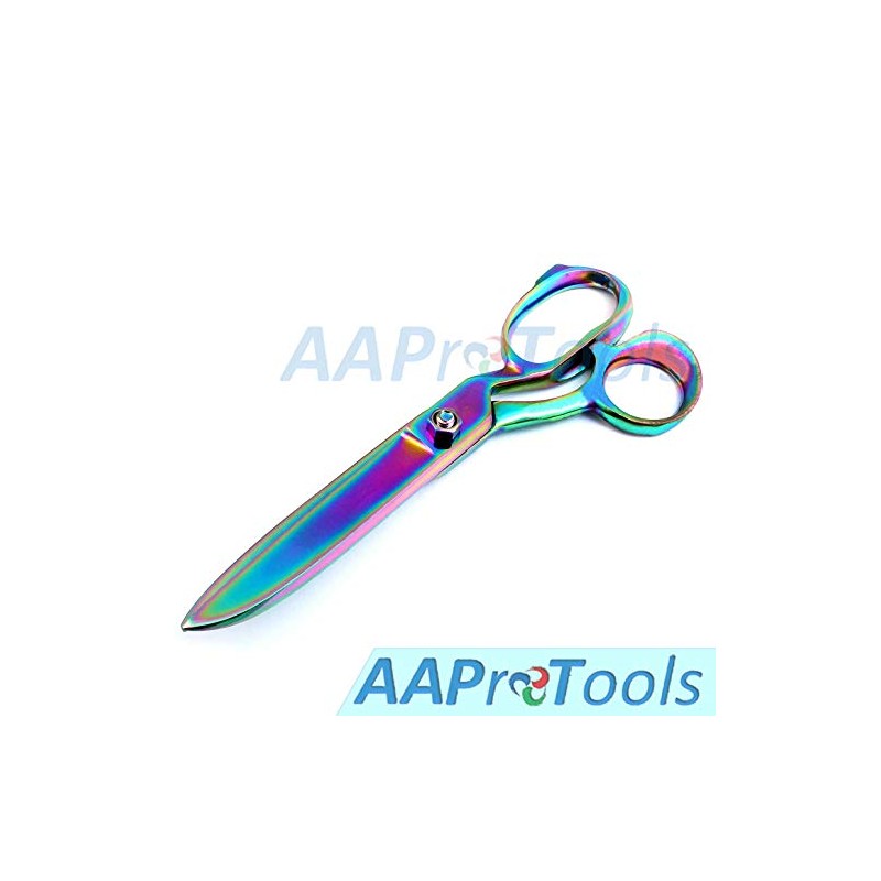 AAProTools Forged Scissors, 8 Inch Stainless Steel Multi Rainbow Color