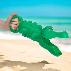 MIJOMA Sand Grabber Children - Hand Excavator for Sandpit & Beach - Animal Design - Beach Toy & Water Toy for Toddlers from 3 Years - Sand Toy for Outdoor Use (Crocodile Croc)