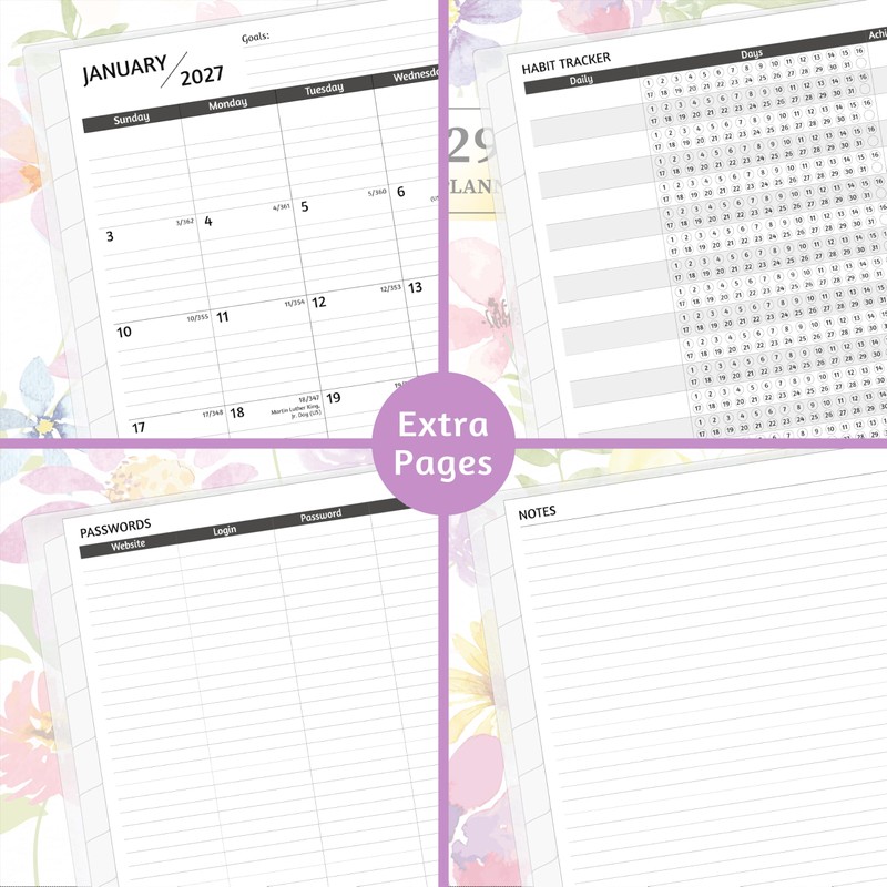 Monthly Planner 2027-2029, 36 Months Calendar Planner 2027-2029 from Jan